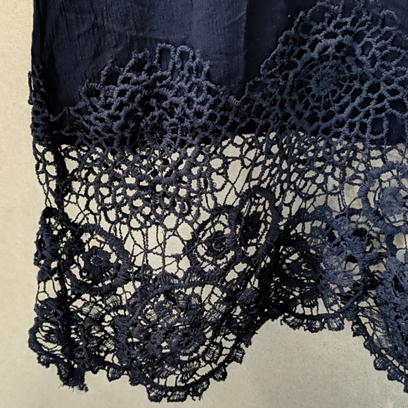 BeLLa MoDa blue crochet tunic - Picture 4 of 6